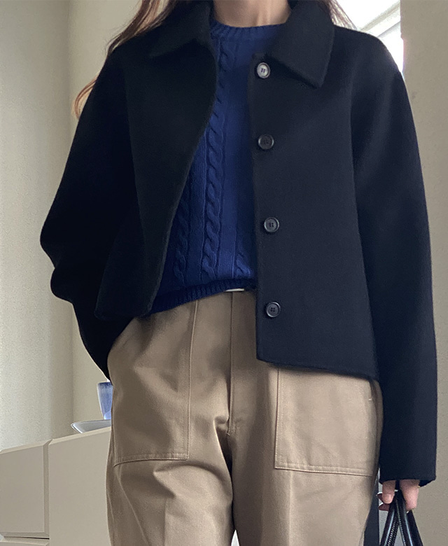 비커 핸드메이드 자켓 (3color),kindabeige