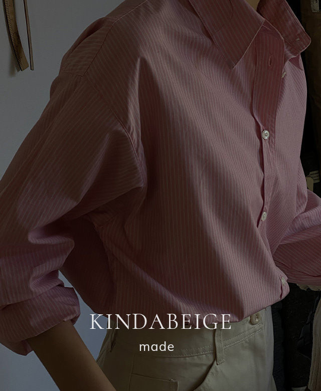 [kindabeige] 세잔 쿠와무라 셔츠 (Fabric by Japan),kindabeige