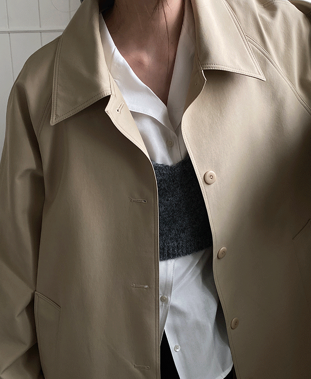 밀튼 래글런 트렌치 코트 (2color),kindabeige
