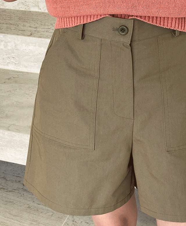 켄터키 포켓 하프 팬츠 (2color) (*예약주문/ 6월 5-7일 입고 예정),kindabeige
