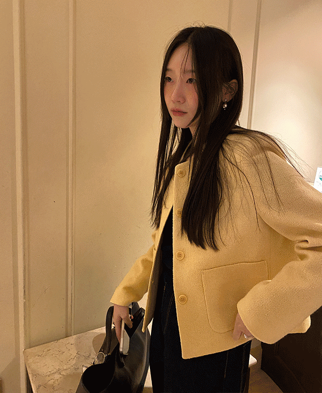 코세티 스프링 트위드 자켓 (2color),kindabeige