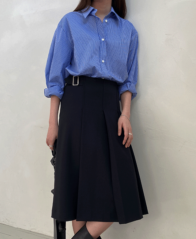 설리번 블루 체크 셔츠 (2color) (*일시품절/ 3월 중순 입고 예정),kindabeige